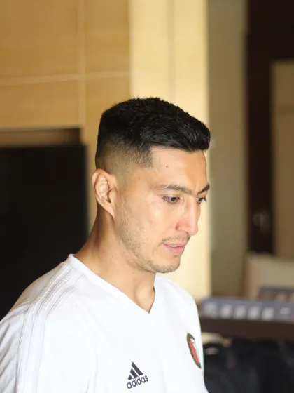 A clean, sharp fade for Afghanistan football captain Zohib Islam Amiri after the AFC Asian Cup qualifiers.