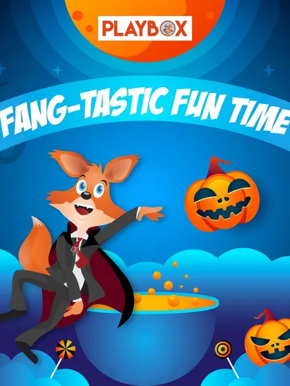 A promotional graphic for our Halloween event, featuring J the Fox in a spooky costume.