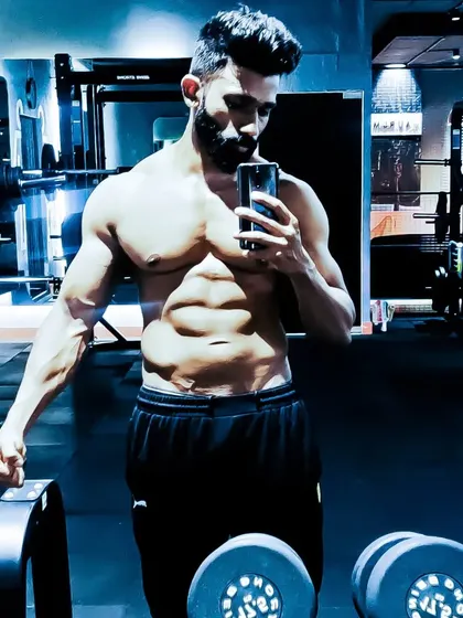 A different color treatment, same core message: dedication equals definition. This is the level of conditioning I guide my clients toward if they are preparing for a competition or a photoshoot.