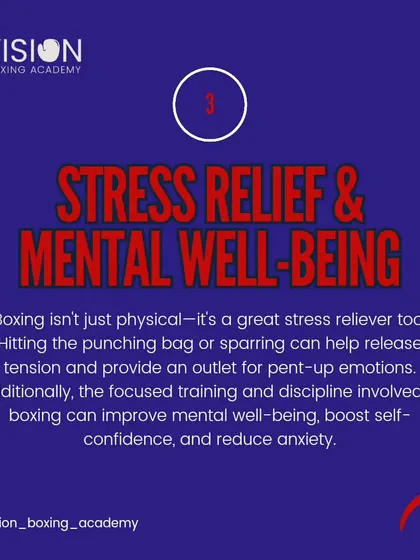 Boxing is one of the best stress relievers there is. Hitting the bag provides a physical outlet for tension, while the discipline of training improves mental well-being and reduces anxiety.