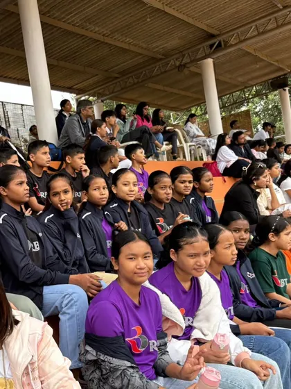 Our Bhoomi kids enjoying their day at the races. These experiences are vital for their overall development, broadening their horizons and helping them build confidence outside the tennis court.