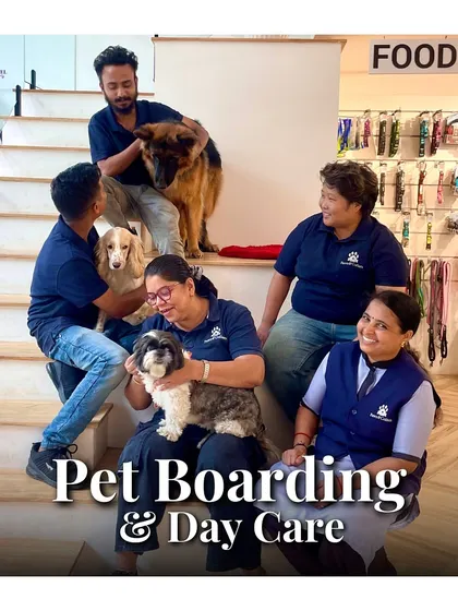 Our dedicated pet boarding and daycare team. These are the expert caregivers and animal lovers who provide interactive playtime, ensure safety, and give endless affection to the pets in our hotel.