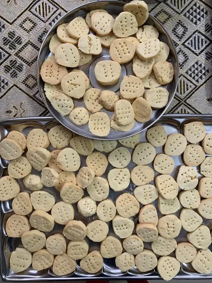 Trays of my simple and delicious Sweet & Salt Butter Cookies, a timeless classic that everyone loves.