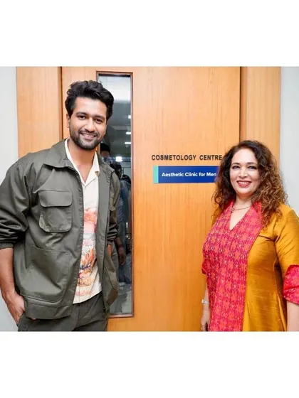 A proud moment with Vicky Kaushal at the inauguration of our Cosmetology Centre and Aesthetic Clinic for Men.