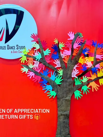 This "Token of Appreciation" tree was a central part of our showcase decor. Each hand represents a child who participated, making it a beautiful symbol of our camp community.