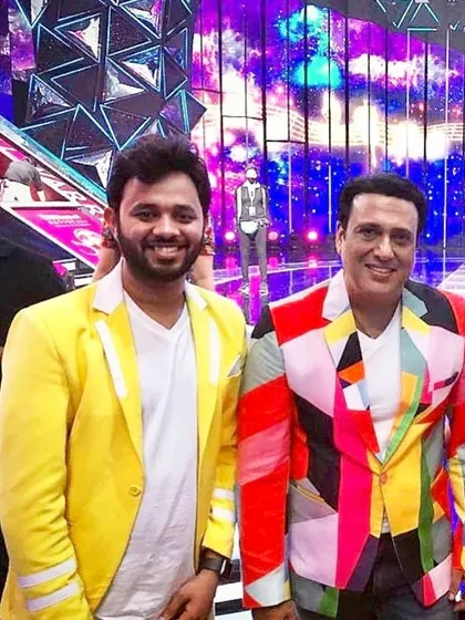 On the sets of a TV show with one of my all-time favorite actors, Govinda. It was an amazing experience to be part of this special episode.