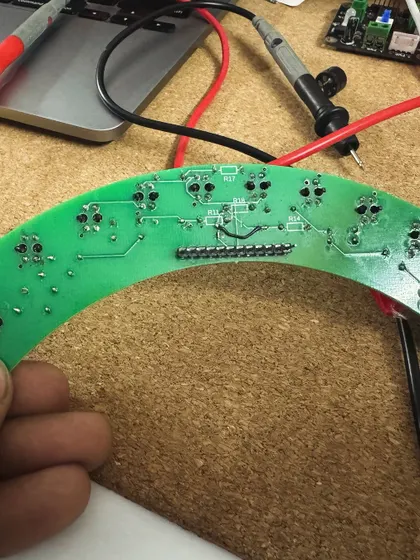 You can't be more proud! An eighth grader, Praganya, designed this custom PCB for a sensor array and had it fabricated. This is the kind of initiative and skill we love to see and support in our young engineers.