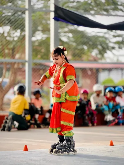The grace of dance meets the skill of skating in this captivating performance during our Republic Day event.