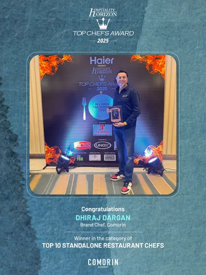 Our Brand Chef, Dhiraj Dargan, was recognized as one of India’s Top 10 Standalone Restaurant Chefs by Hospitality Horizon.