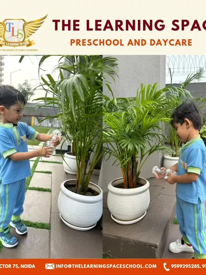 On World Environmental Health Day, our little explorers learned to care for our planet by watering plants, a simple act that teaches great responsibility.