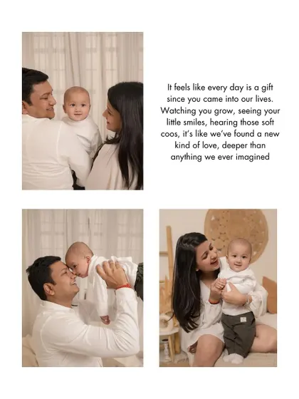 A collage of a new family's first portraits, filled with soft coos, gentle smiles, and a love deeper than they ever imagined.