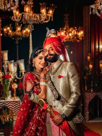 We excel at bringing grand visions to life, like this Royal Marwar wedding. The opulent decor, rich maroon and gold palette, and layered chandeliers created an atmosphere of regal elegance for the couple's big day.