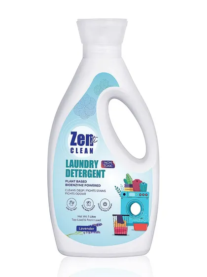 A duplicate of the front view of the laundry detergent bottle.