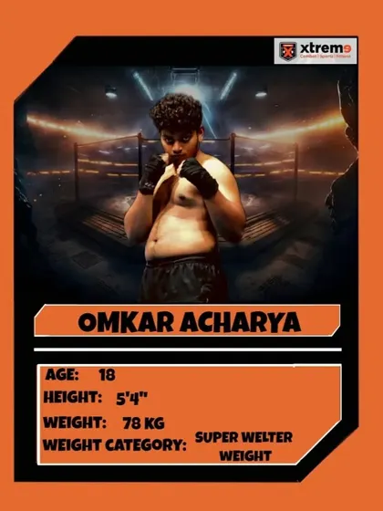 Fighter Profile: Omkar Acharya, an 18-year-old bringing power to the Super Welterweight division.