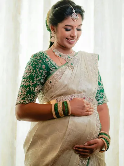 A tender moment from Swathi's baby shower. My goal is always to make my clients feel comfortable and beautiful.