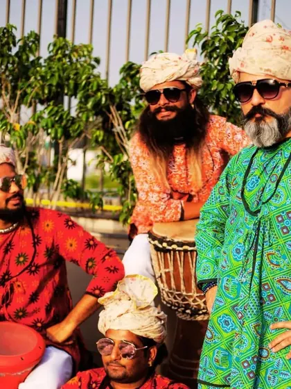 Posing with the Basti Crew. Our collaboration is built on years of friendship and a shared passion for creating powerful musical experiences.