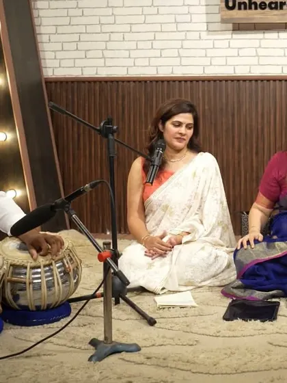 Another view from the "Shaam E Sukhan" performance. The intimate setting of a ghazal mehfil allows for a very personal connection with the audience and fellow artists.