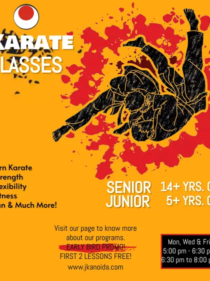 We offer structured karate programs for juniors (ages 5 and up) and seniors (ages 14 and up). Our classes are designed to improve strength, flexibility, and fitness in a disciplined environment.