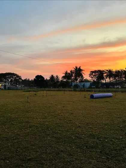 The sky over our camp often puts on a spectacular show, making for a beautiful end to a fun-filled day.