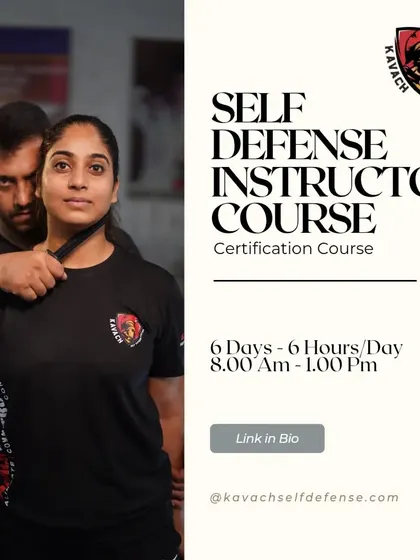 This image shows a knife-to-throat defense, a core part of our curriculum. We prepare you for the worst-case scenarios so you can act with confidence and skill.
