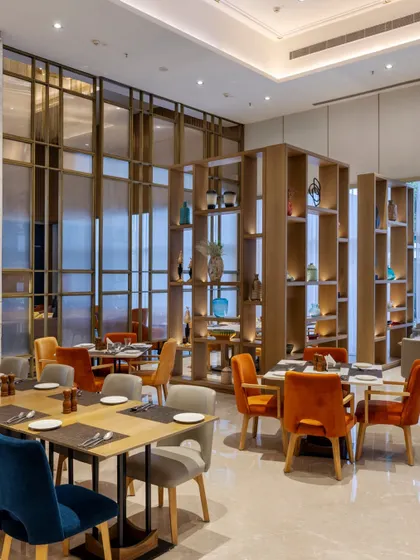 Additional media from the Holiday Inn, Lucknow project. These visuals provide further insight into the design of the lounges, dining areas, guest rooms, and other public spaces, highlighting our commitment to creating a cohesive and culturally resonant hospitality experience.