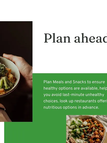 When traveling for business, planning ahead is key. Research restaurants with healthy options and plan your meals and snacks in advance to avoid last-minute unhealthy choices.