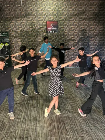 A still from the 'Ankhiyan Gulaab' dance video, showing the starting formation of our kids' batch.