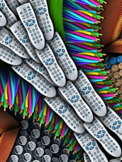 I explore cable colours and remote-control shapes in this Sanketana detail study. It shows the design language rather than another completed installation.