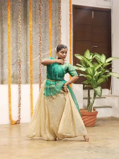 A dancer performs at our Platform Performances event.