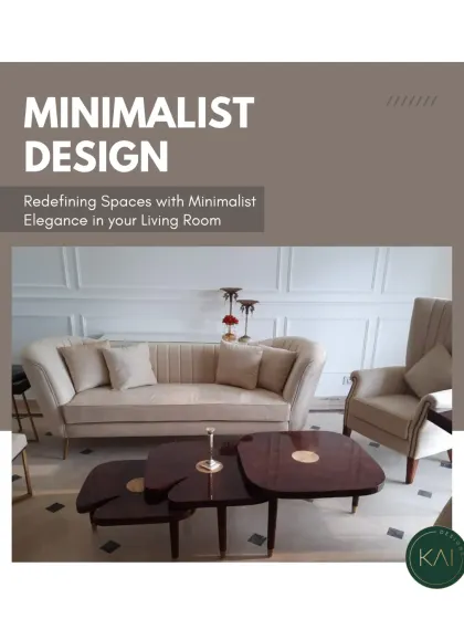 A living room setting with a curved, elegant sofa and a high-back armchair. This pairing demonstrates our ability to create sophisticated seating arrangements that are both comfortable and visually appealing.