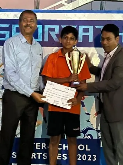 Big cheers to our player Aarav Gupta for acing the Inter-School Tennis Championship. A fantastic performance and a well-deserved win.