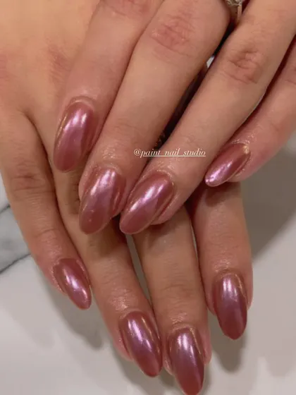 Another beautiful option for Lohri, this time in a warm, rose-gold chrome finish. It's elegant, festive, and suits every skin tone.