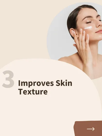 One of the key benefits of PlasmoDerm is improved skin texture. The growth factors in the treatment stimulate collagen and elastin, leading to smoother, firmer, and more radiant skin over time.