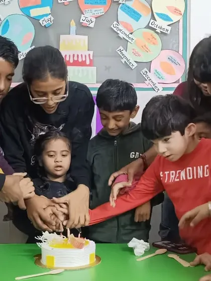Every child is a celebrated member of our community. Cutting a birthday cake together is more than a party; it's a group activity that teaches sharing, waiting for one's turn, and celebrating each other's special moments.
