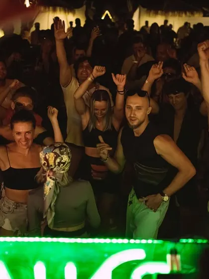 Hands in the air at the Goifornia party. The energy from the crowd was infectious all night long.