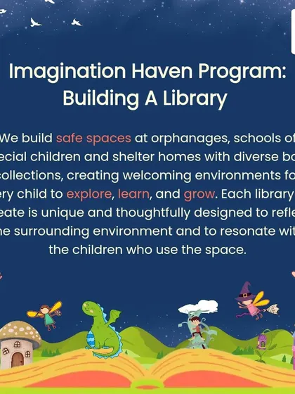 We believe in creating unique and thoughtfully designed libraries. Each space reflects the surrounding environment and resonates with the children who use it, making it a true haven for them.