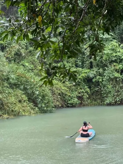 Moving forward, one paddle at a time. The journey is as beautiful as the destination.