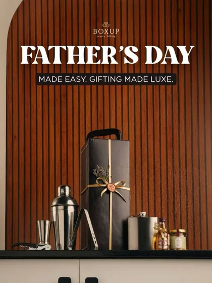 Father's Day made easy, gifting made luxe. Our Gentleman's Pour hamper is elegantly styled against a wooden backdrop, showcasing its sophisticated appeal.