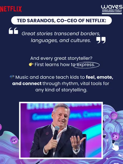 Netflix Co-CEO Ted Sarandos said, "Great stories transcend borders." Every great storyteller first learns how to express, and music and dance teach kids to feel, emote, and connect.
