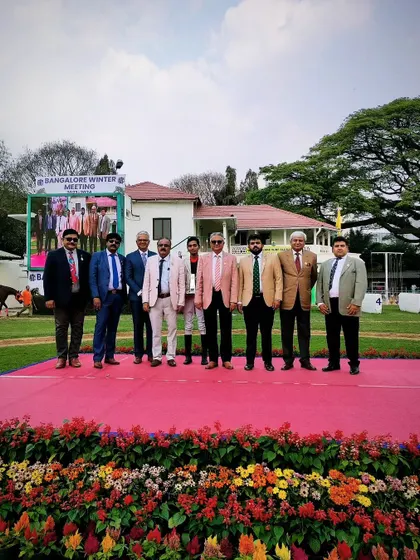 The presentation ceremony for The P.V. Shetty Memorial Cup with the winning team of Sofiya.