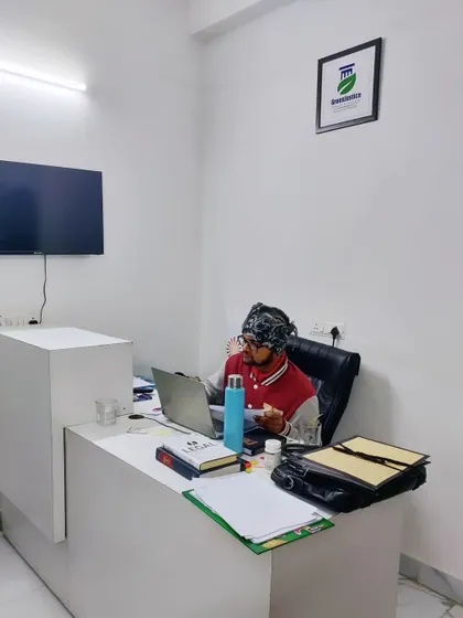 This is where the work gets done. From my home office, I handle everything from legal drafting to client consultations, proving that dedication, not a fancy office, is the true engine of progress for a new venture.