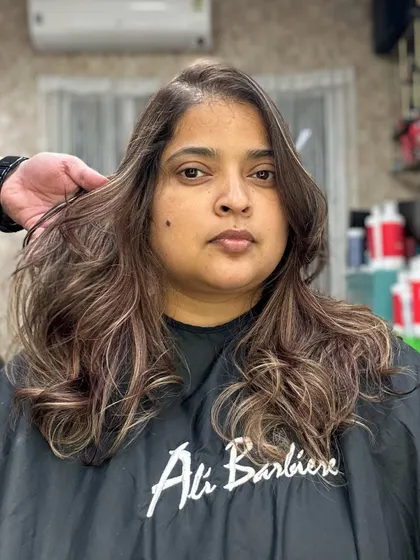 A portrait showing the beautiful dimension and shine of the new color.
