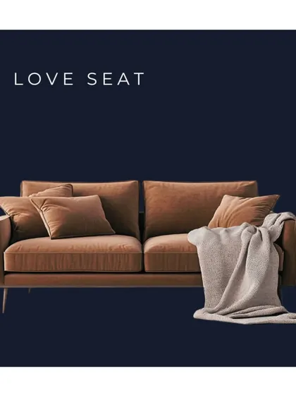 A loveseat is a perfect sofa choice for smaller spaces or as a complement to a larger sofa. It provides cozy seating for two without overwhelming the room.