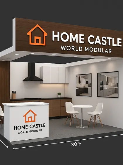 This is a render for a 30-foot modular retail unit, perfect for a kiosk or small shop. It comes fully furnished and ready for business, offering a quick and affordable way to start your venture.