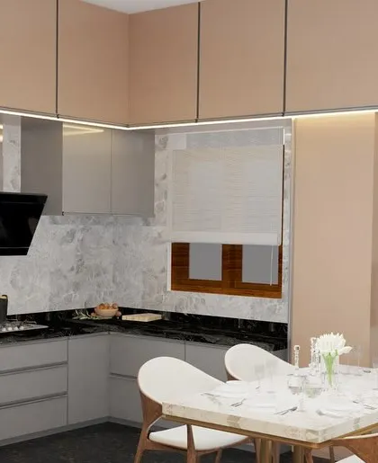 A duplicate of 83, this render showcases our design for a functional and stylish open-plan kitchen and dining space.