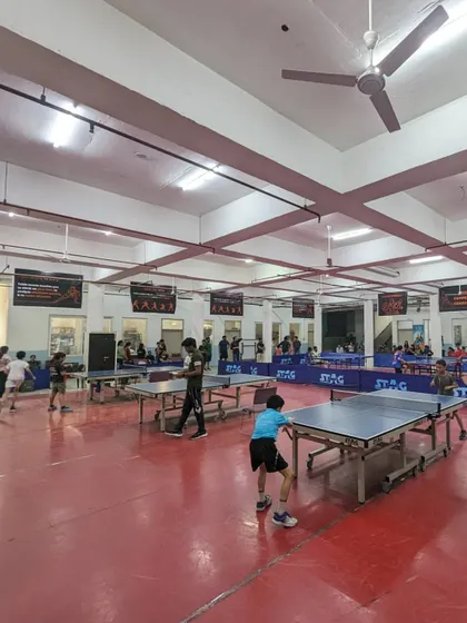 A wide shot of the hall during our 1st V3 Open Tournament. We ensure our events are well-organized with multiple matches running smoothly to give everyone maximum playing time.
