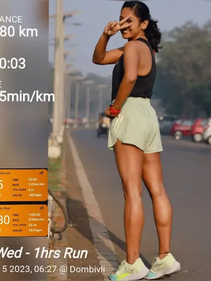 A 1-hour run to build endurance. Happy girls create their own happiness. This session covered 11.8km at a 5:05/km pace.