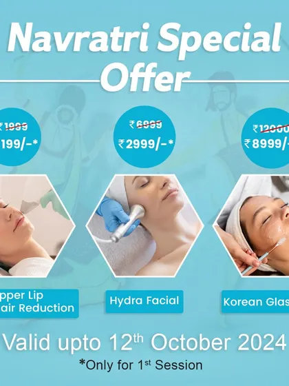 This graphic showcases some of our popular facial treatments, including the HydraFacial and the Korean Glass Glow. These are excellent options for anyone looking to achieve that coveted dewy, glass-like skin finish.