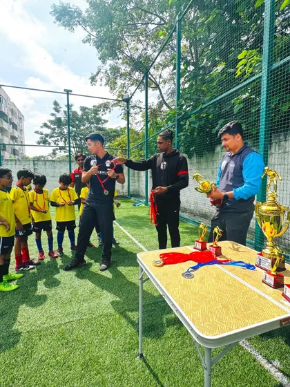 The award ceremony at the U08 Samurai Cup.