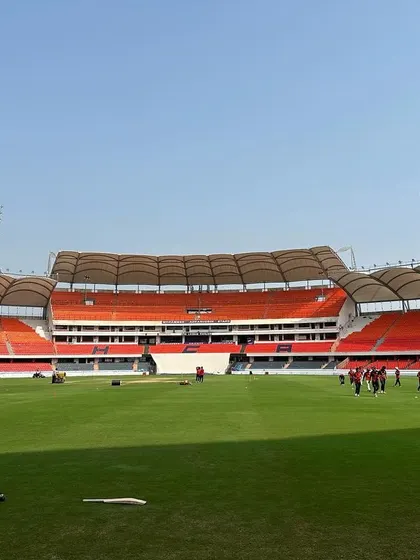 Another view of the impressive cricket stadium.